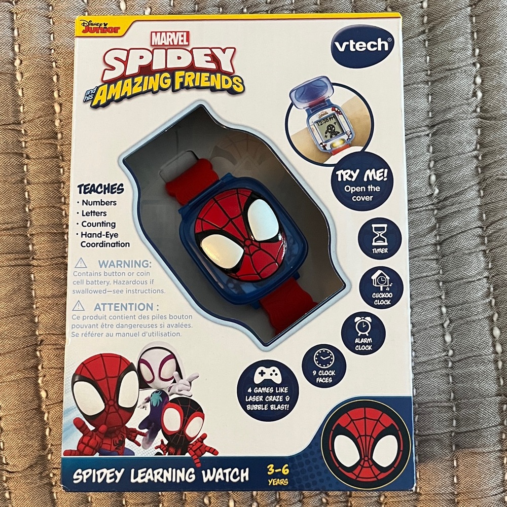 Marvel Spidey Amazing Friends Learning Watch - Red and Blue